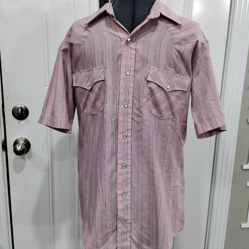 Western fashions men's pearl snap western shirt size 16 (neck sizing)